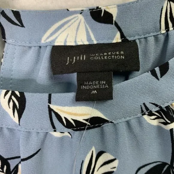 J. Jill Sky Blue Breeze Flounce Hem Maxi Dress Women Size M NWT $119 - Picture 8 of 15